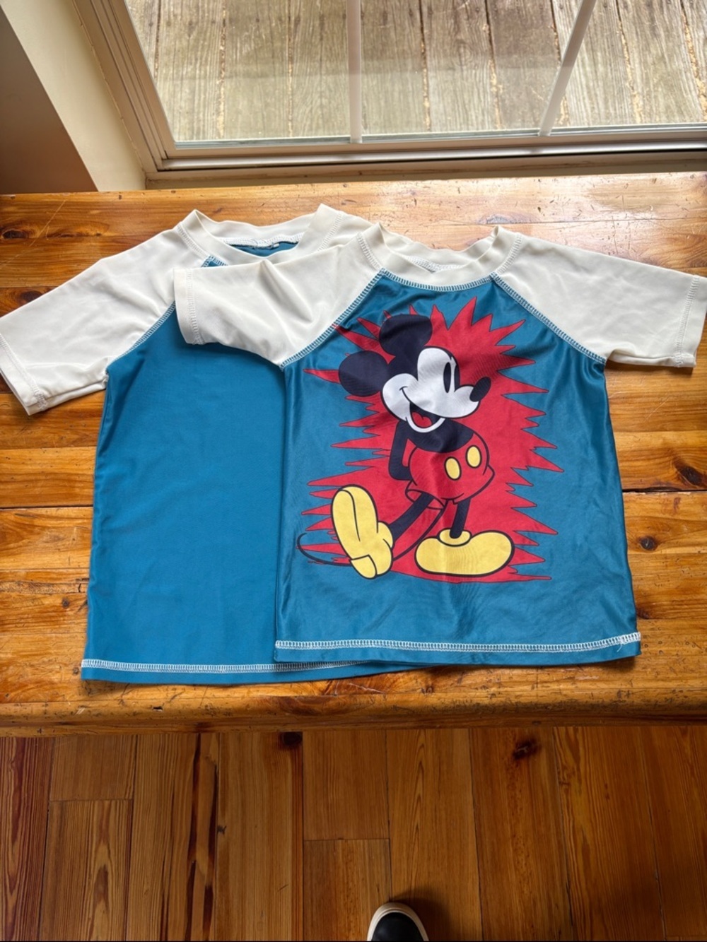 2 Disney T-Shirts Size Tag Cut Out Both Measure Armpit To Armpit 11 3/4 Inches